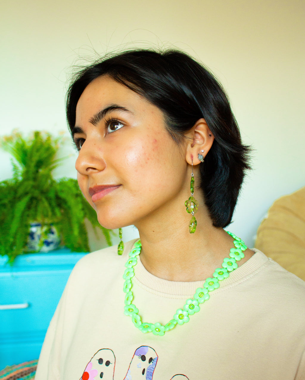 Tiny Cactus Earring