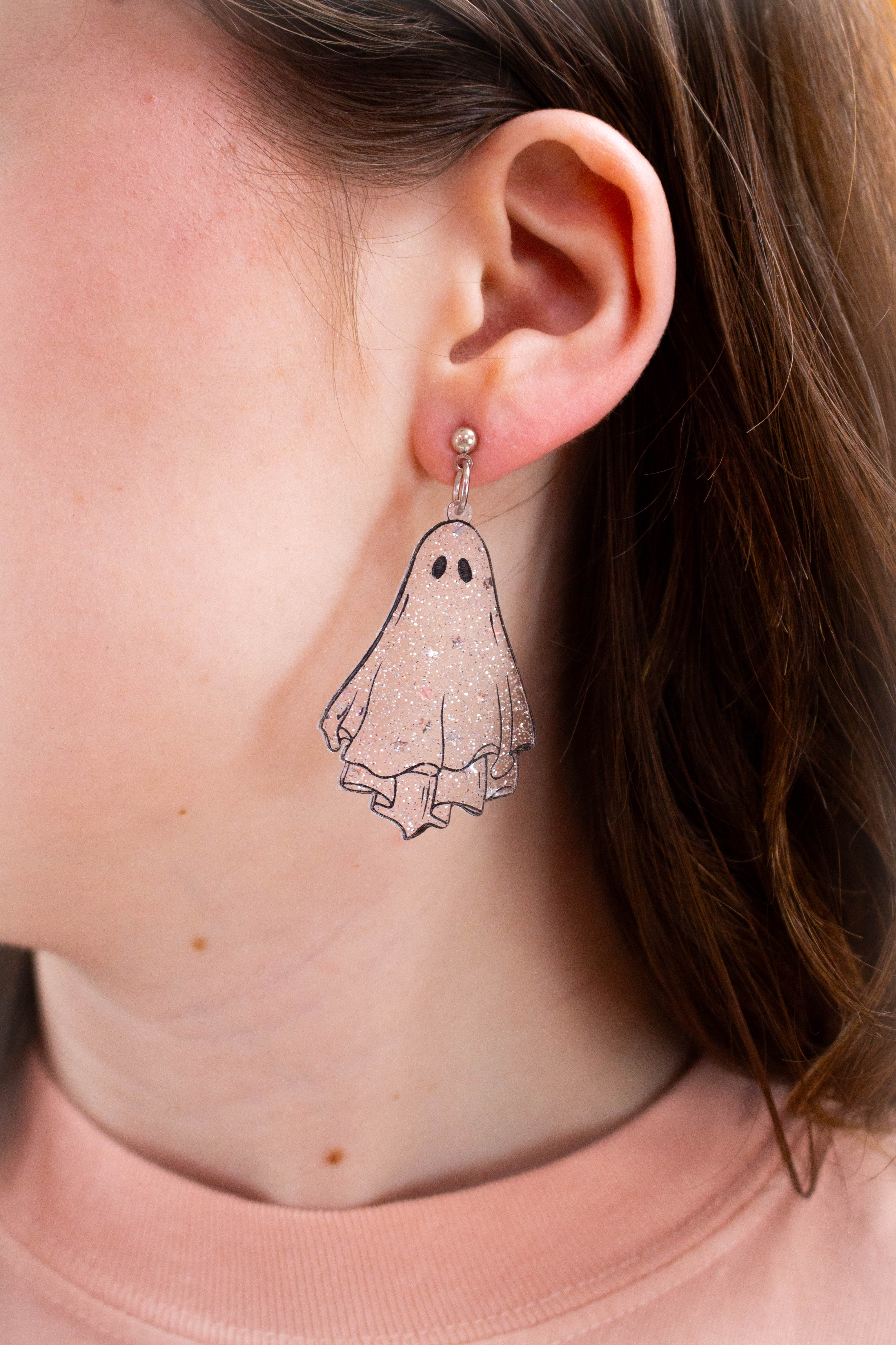 The Ghostess With the Mostest Acrylic Earrings
