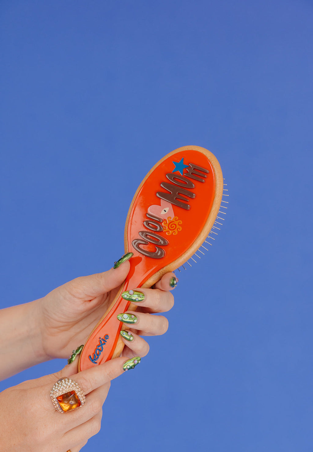 KAXI MOM HAIR STEEL NEEDLE BRUSH + MIDI CLAW SET