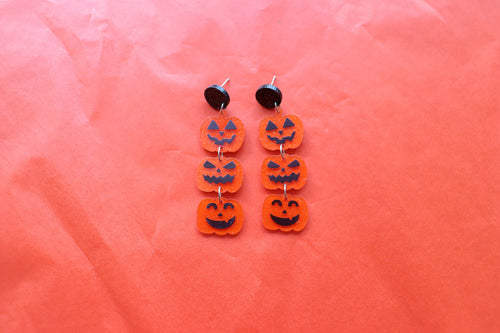 "You're the Pick of the Patch" Pumpkin Earrings