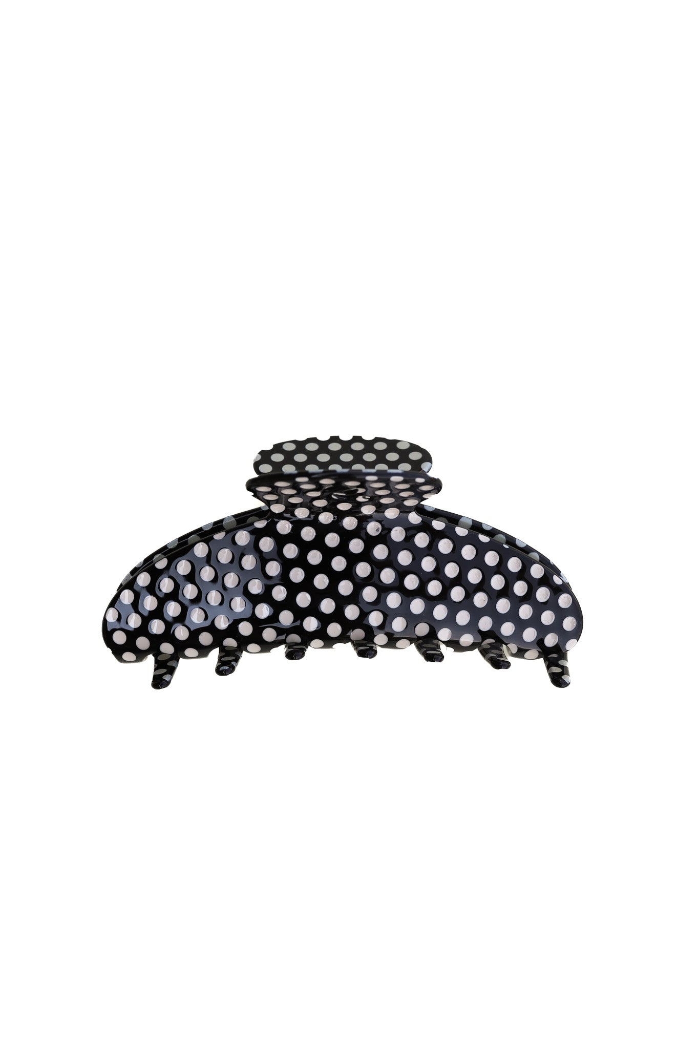 BLACK & WHITE POLKA DOT CLAW