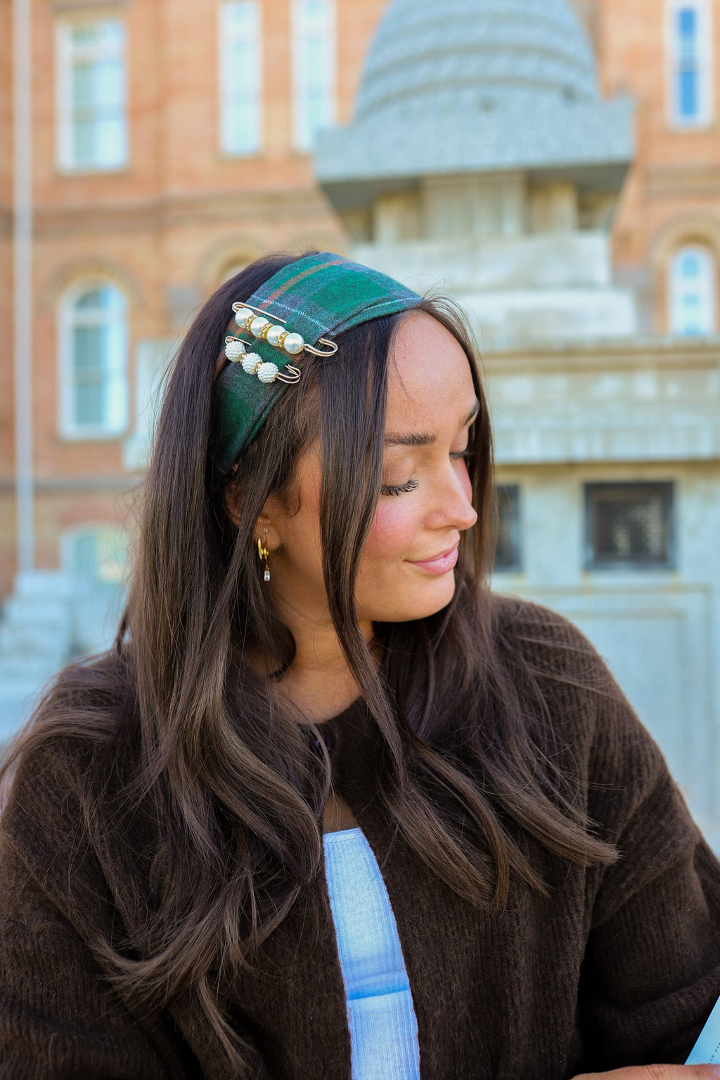 UNIVERSITY PLAID SOFT HEADBAND