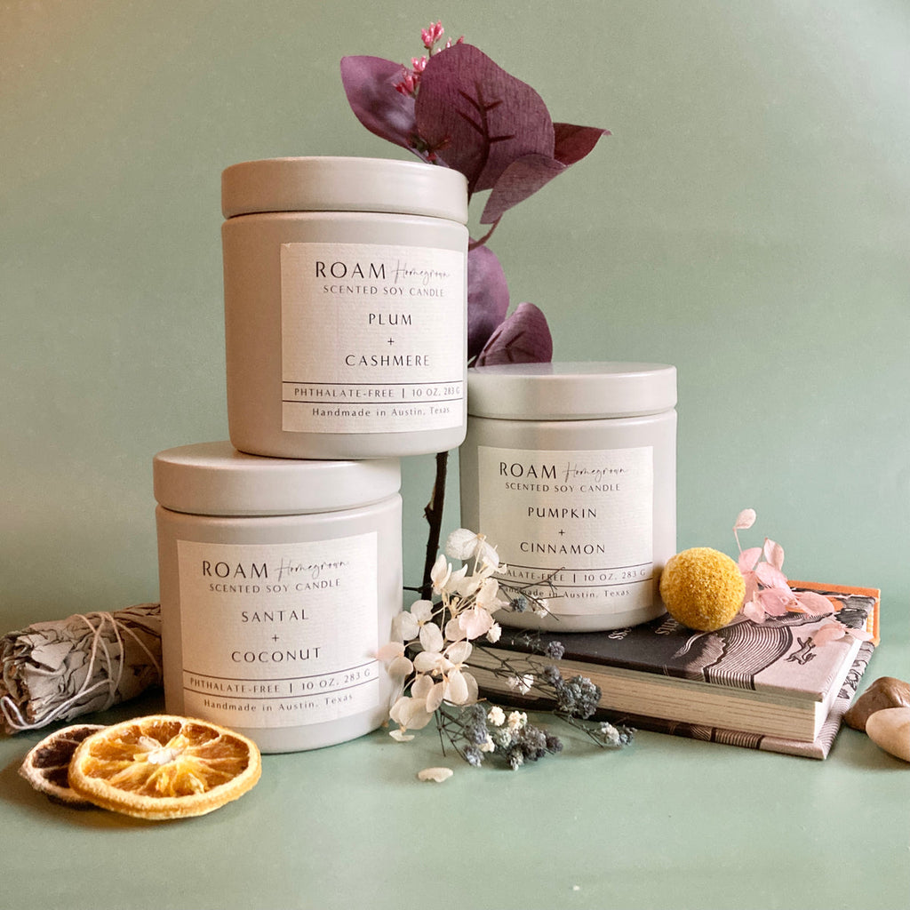 Lavender + Driftwood 9 oz Soy Candle | ROAM Homegrown