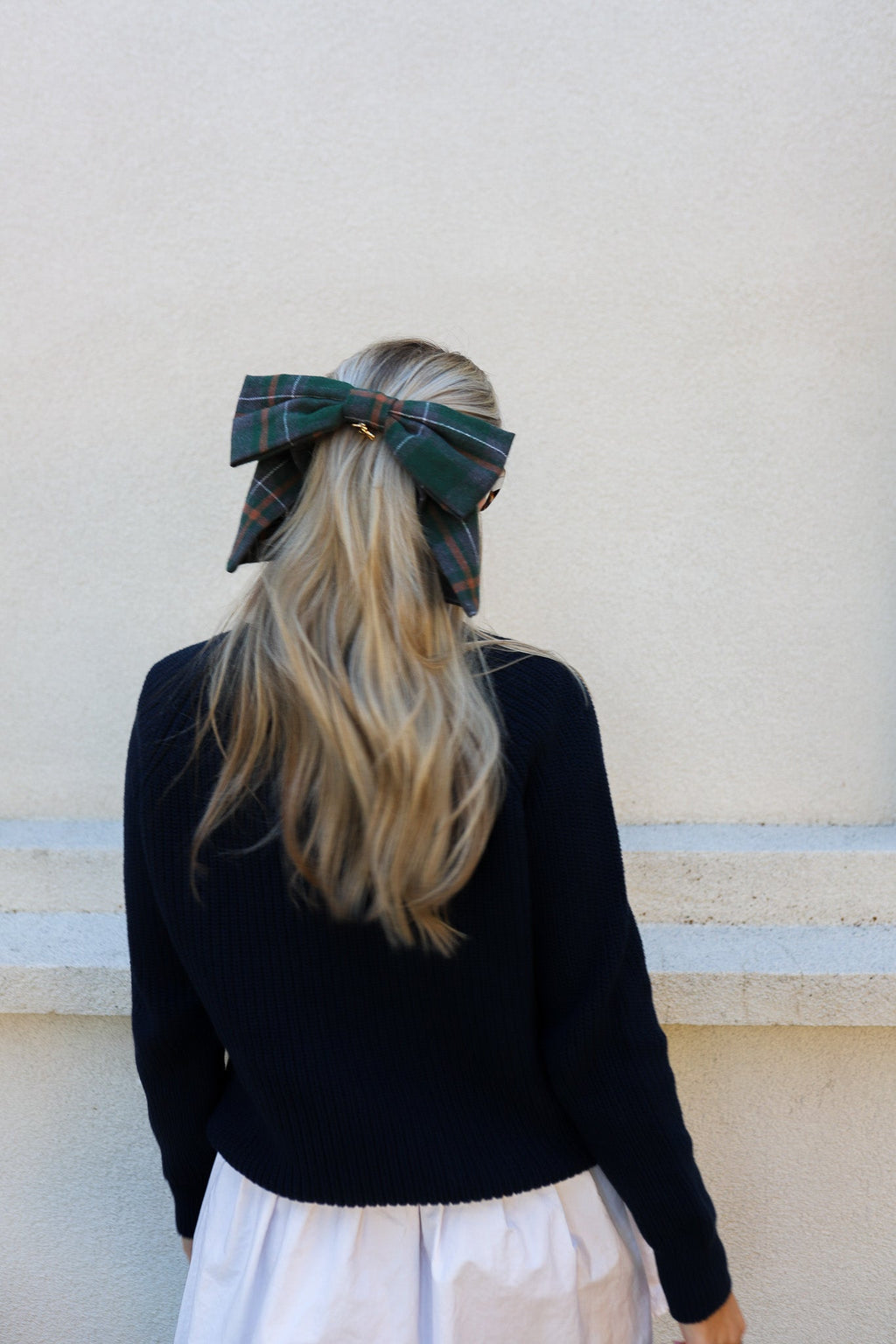 UNIVERSITY PLAID SLOUCHY BOW