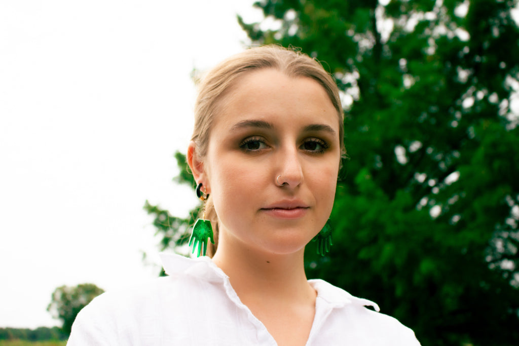 Witch Upon a Star Hand Earrings