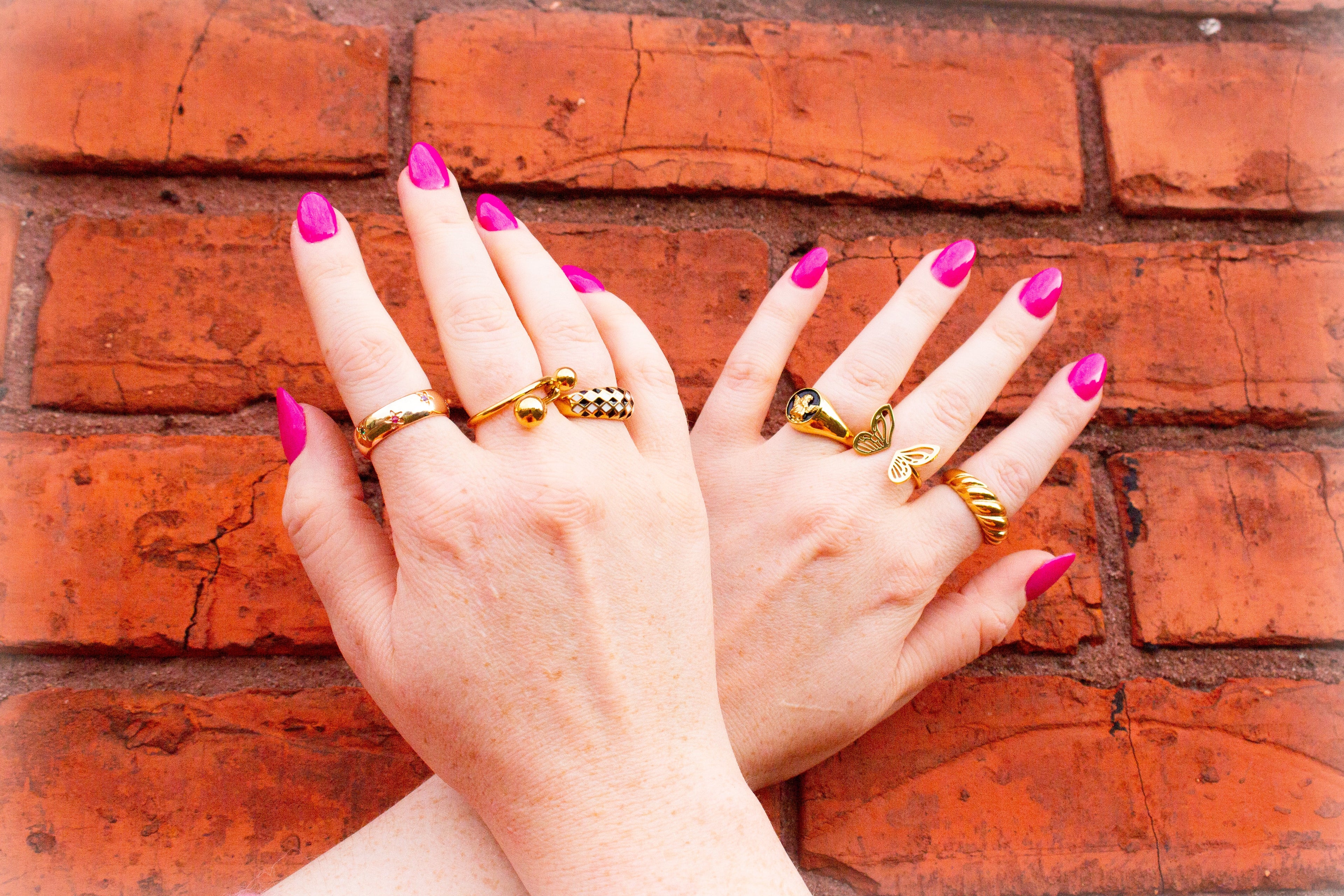 Split Butterfly Titanium Ring