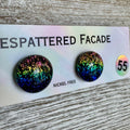 Rainbow Magic Drop Stud Dichroic Glass Earrings (55)