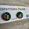 Rainbow Magic Drop Stud Dichroic Glass Earrings (63)