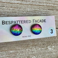 Rainbow Magic Drop Stud Dichroic Glass Earrings (3)