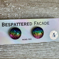 Rainbow Magic Drop Stud Dichroic Glass Earrings (4)