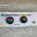 Rainbow Magic Drop Stud Dichroic Glass Earrings (14)