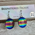 Rainbow Magic Drop Dangly Dichroic Glass Earrings (26)