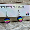 Rainbow Magic Drop Dangly Dichroic Glass Earrings (29)