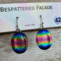 Rainbow Magic Drop Dangly Dichroic Glass Earrings (42)