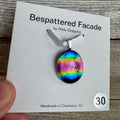 Rainbow Magic Drop Dichroic Glass Pendant (30)