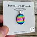 Rainbow Magic Drop Dichroic Glass Pendant (37)