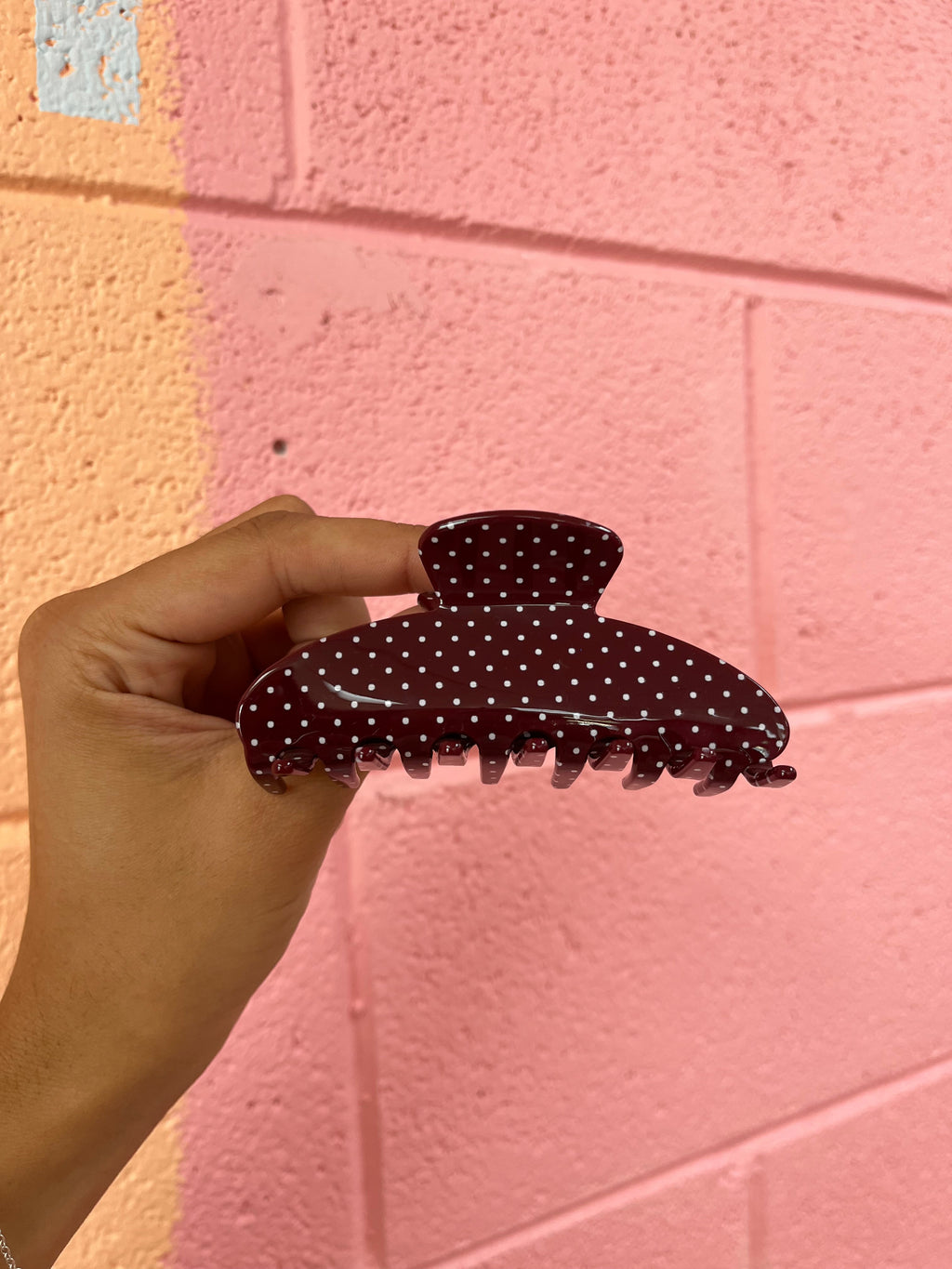 Polka Dot Hair Claw
