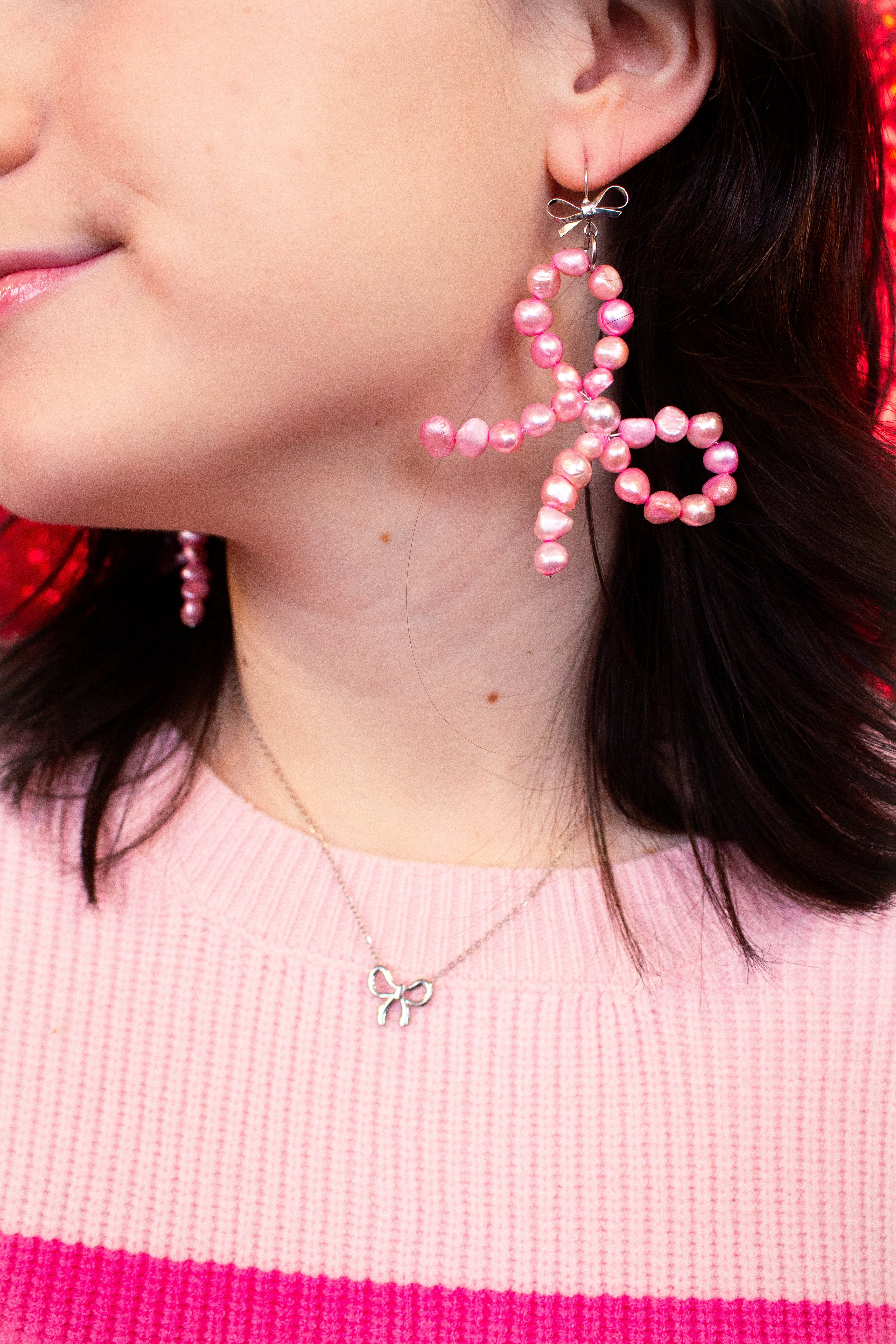 Tied Together Forever-Bow Necklace