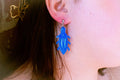 Colorful Beetle Bug Dangle Earrings