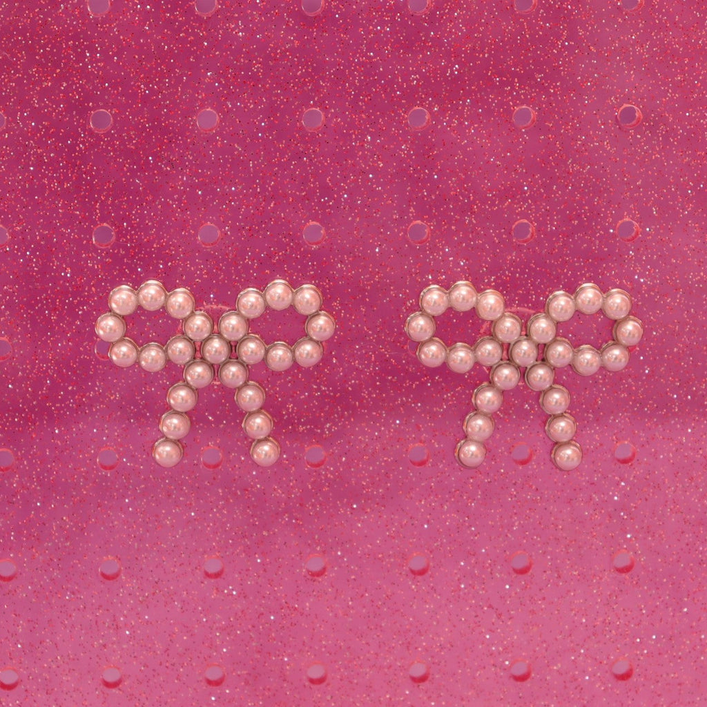 "Love Tied in a Bow" Titanium Earrings