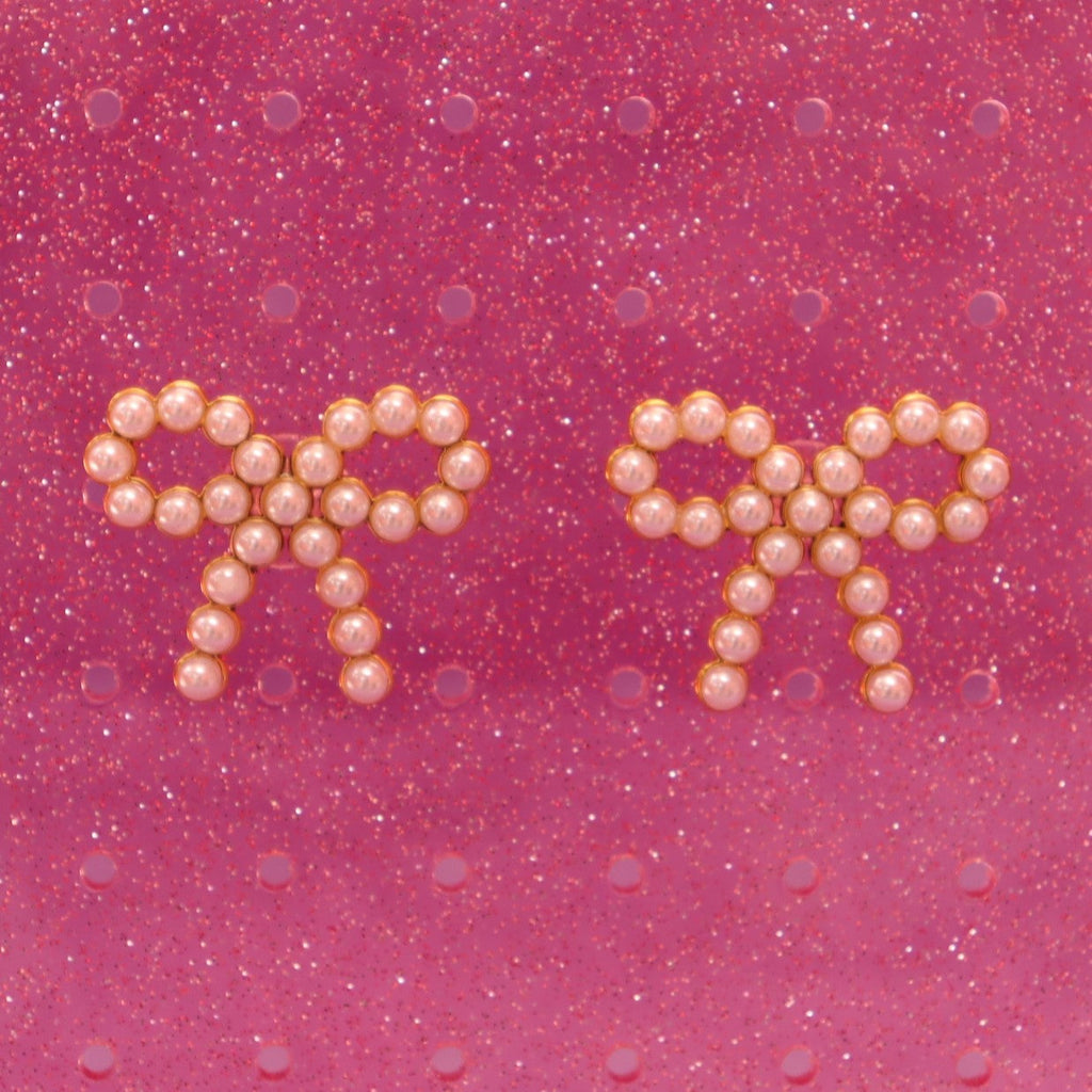 "Love Tied in a Bow" Titanium Earrings