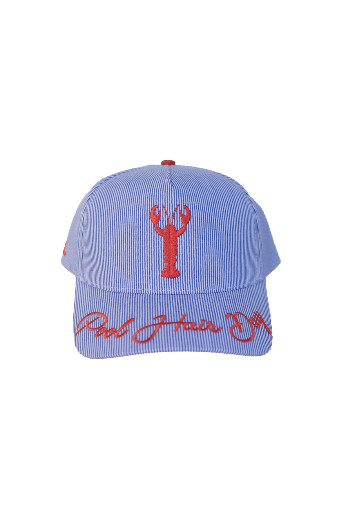 POOL HAIR DAY STRIPED TRUCKER HAT