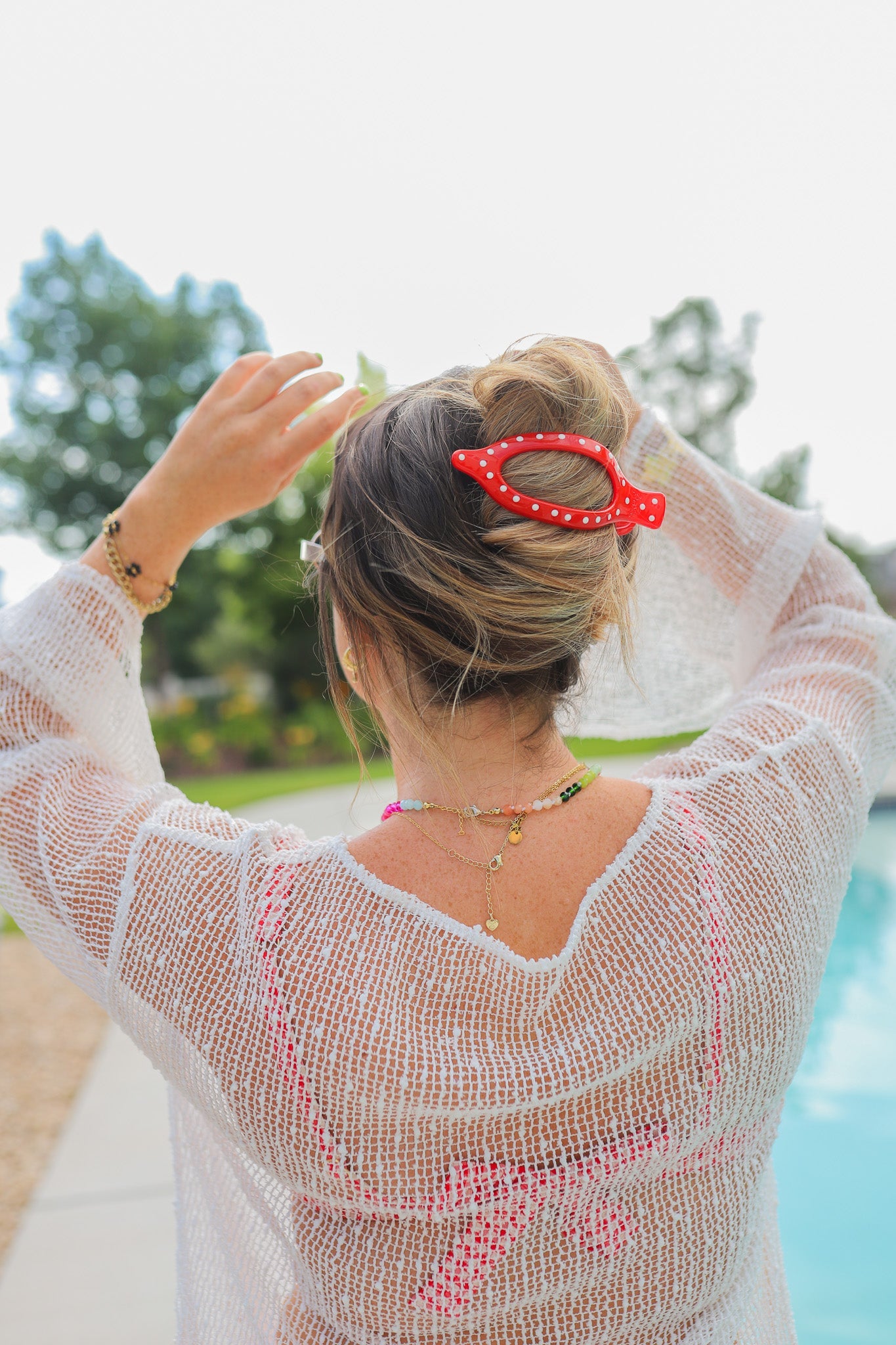 POLKA DOT OVERSIZED LAY DOWN CLAW