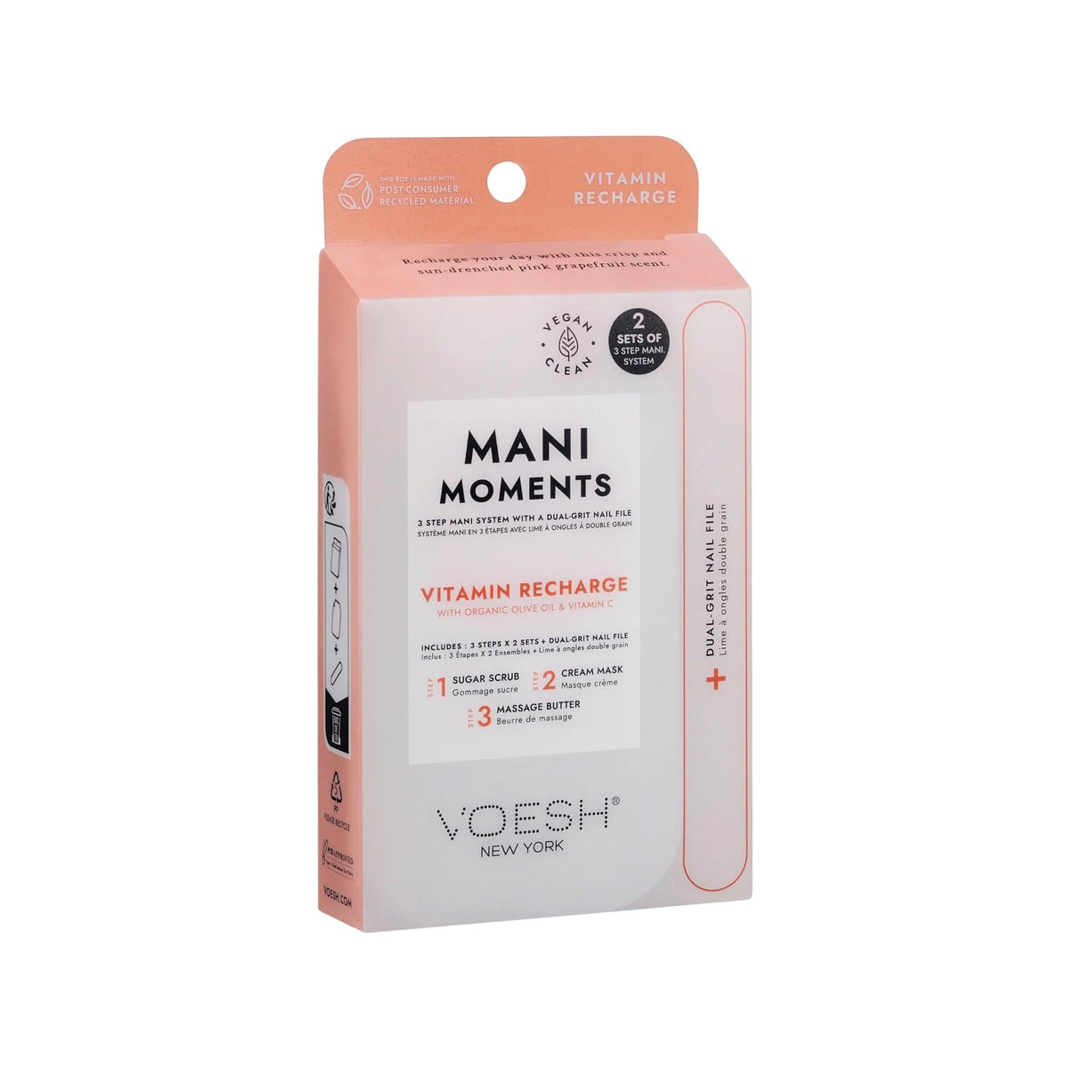 Voesh New York Mani In A Box Vitamin Recharge 3-Step Set
