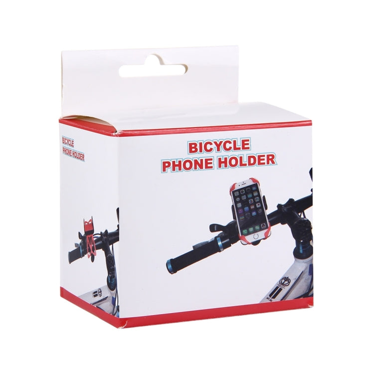 360 Degree Rotation Bicycle Phone Holder with Flexible Stretching Clip for iPhone 7 & 7 Plus / iPhone 6 & 6 Plus / iPhone 5 & 5C & 5s(Red)