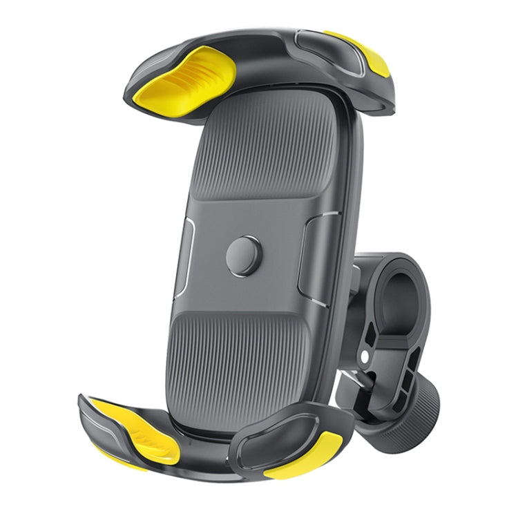 Motorcycle Bicycle Phone Riding Holder Bracket (Yellow)