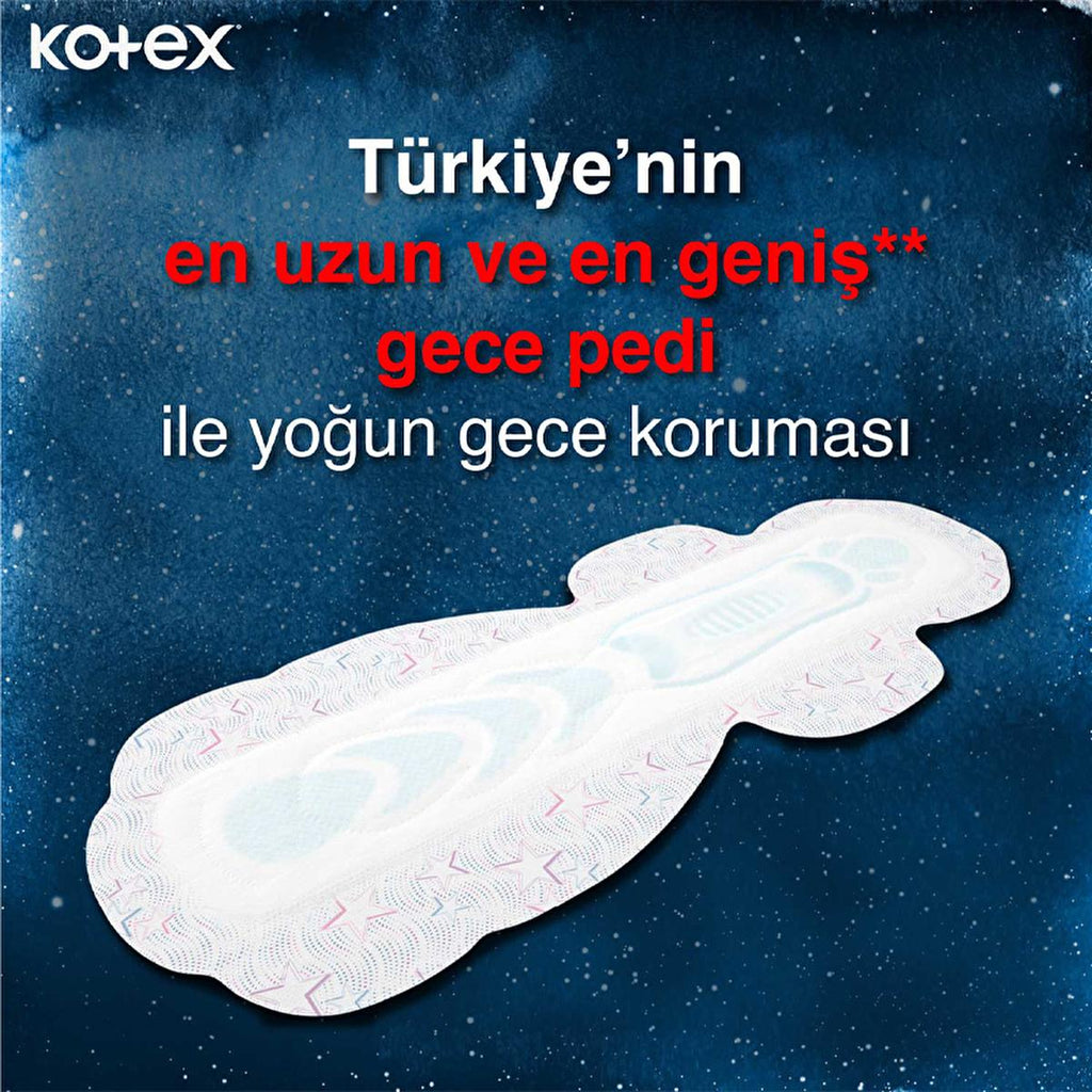 Kotex Ultra Ekstra Uzun Gece Hijyenik Ped - Comfortable, Reliable Menstrual Protection
