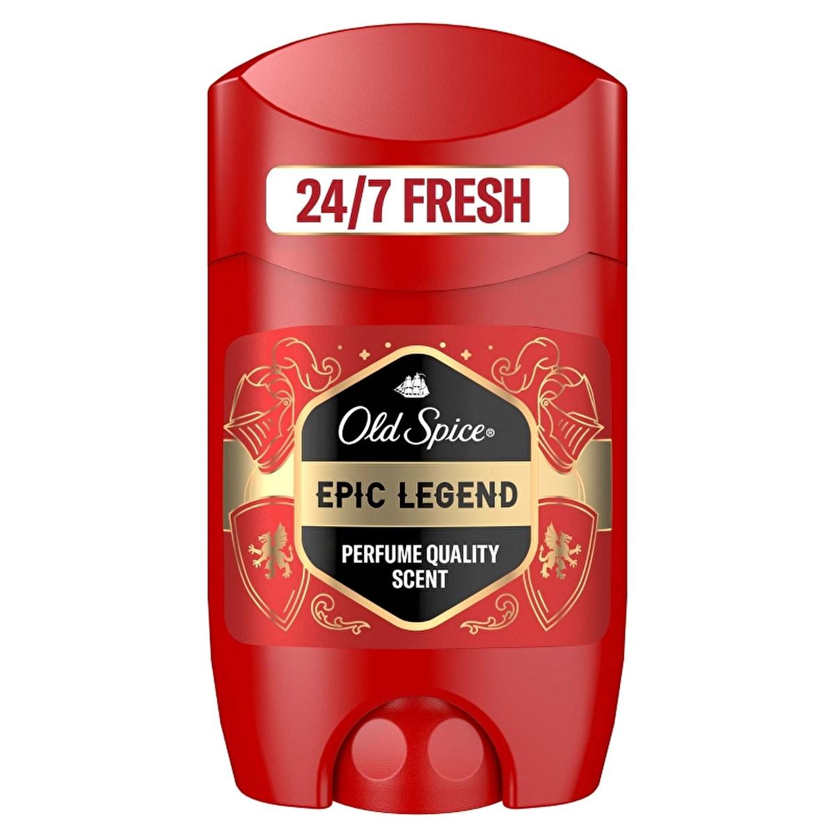 Old Spice Epic Legend Deodorant Stick for Men: 24/7 Odor Protection, Aluminum-Free Formula, Long Lasting Fragrance - Bourbon Vanilla & Cherry Tobacco