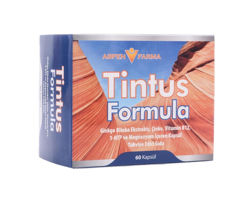 Tintus Formula Dietary Supplement - Ginkgo Biloba, Zinc, Vitamin B12 - 60 Capsules for Cognitive & Immune Support