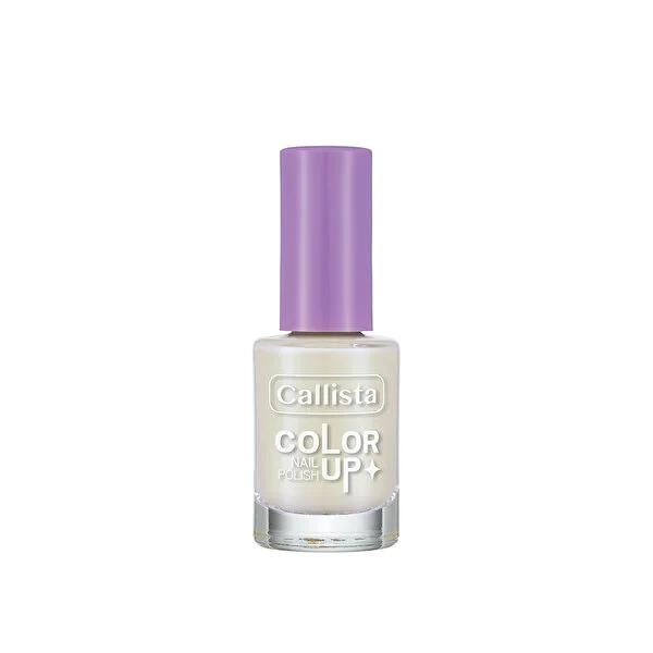 Callista Color Up Vegan Nail Polish - Quick Drying Coconut Juice White - Cruelty-Free Beauty