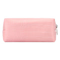 Eklips Croco Makeup Bag Powder Pink Textured Cosmetic Case