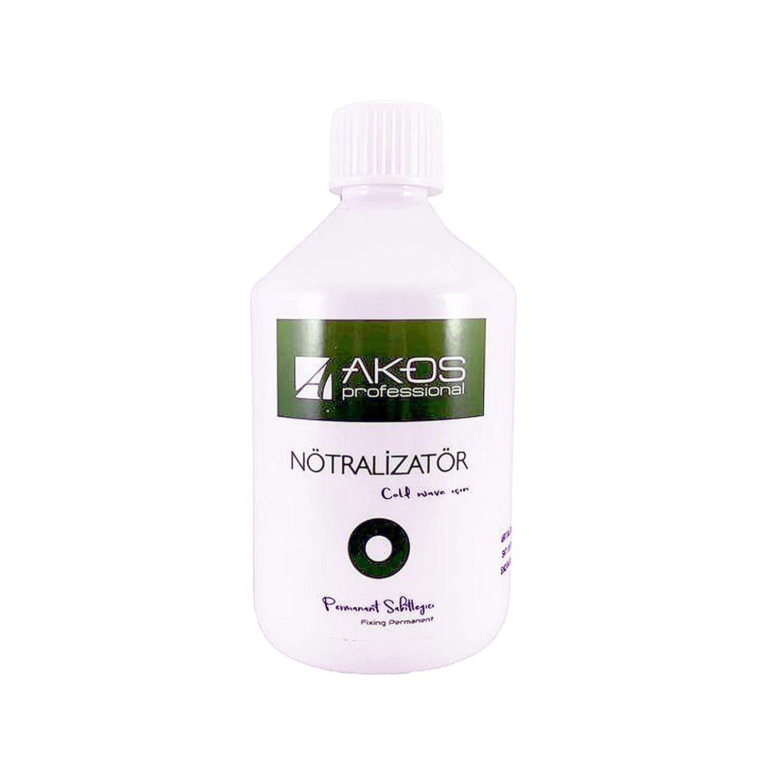 Akos Hair Neutralizer & Stabilizer 500ml - Professional Hair Care for Chemically Treated Hair