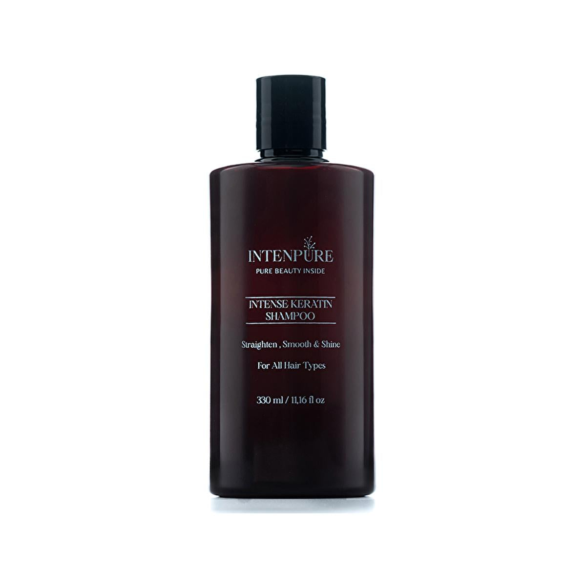Intenpure Intense Keratin Shampoo - Moisturizing, Anti-Frizz, Silky Hair Care for Dry or Damaged Hair - 330 ml