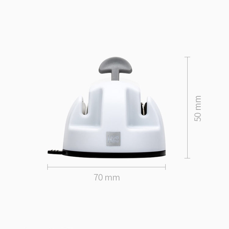 Original Xiaomi Youpin Huohou Kitchen Mini Double Wheel Knife Sharpener (White)