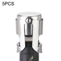 5 PCS Novel Stainless Steel Champagne Wine Bottle Stopper (Silver)