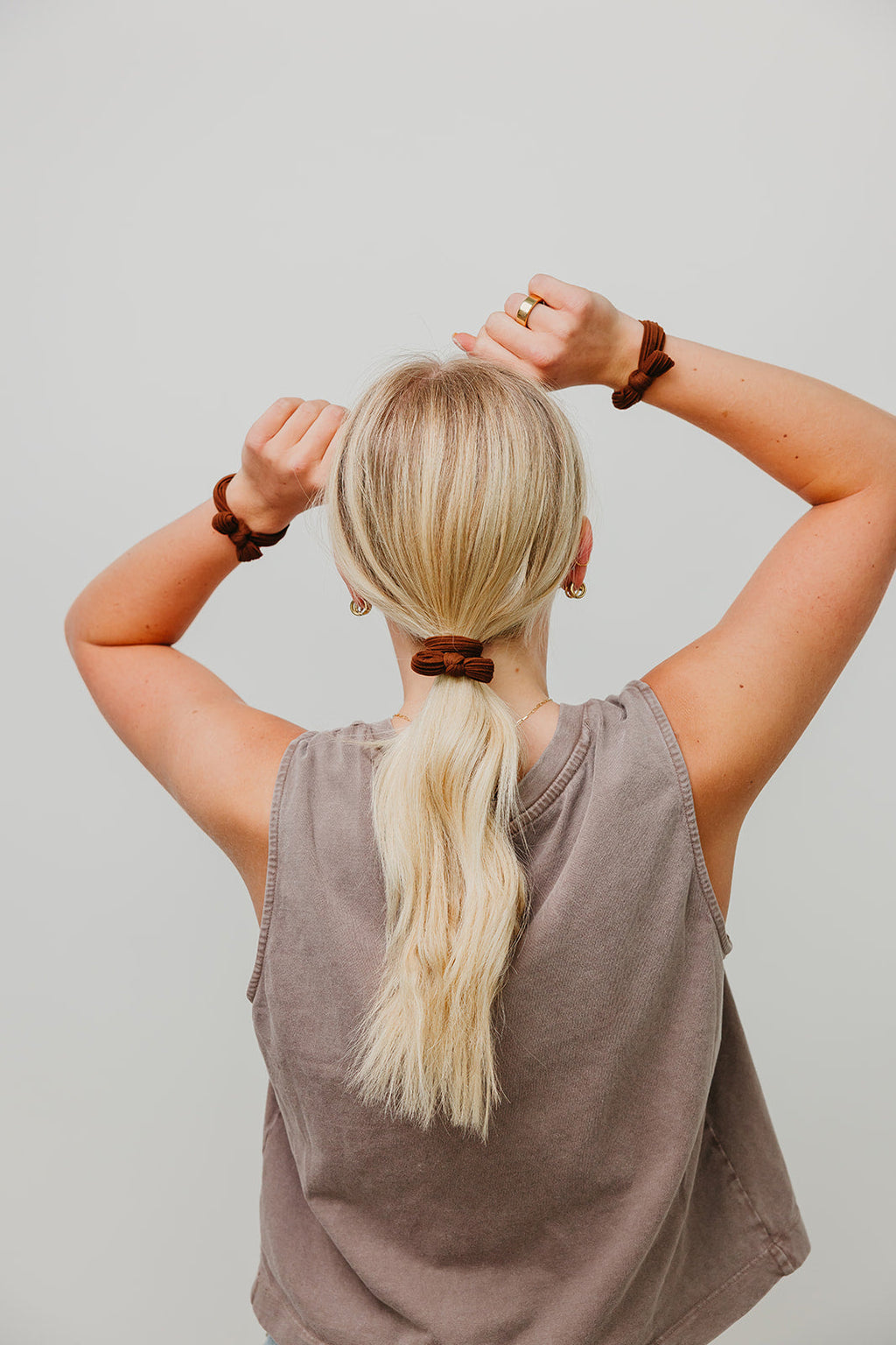 BOW SLICK BACK PONYTAILS (PACK OF 3)