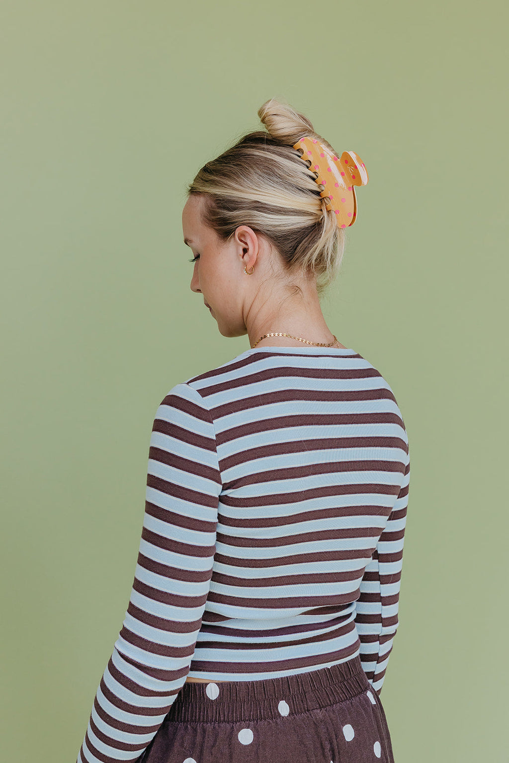 POLKA DOT & STRIPED OVERSIZED CLAWS