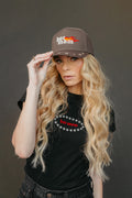 HOT MOM STUDDED TRUCKER HAT
