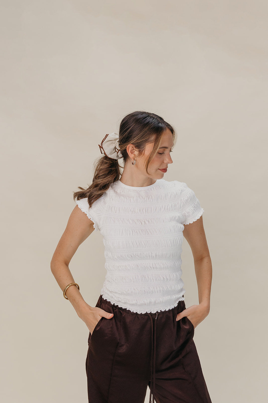BEIGE MOM CORSET SCRUNCHIE