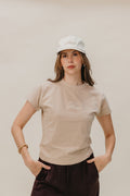 BEIGE MOM BASEBALL CAP