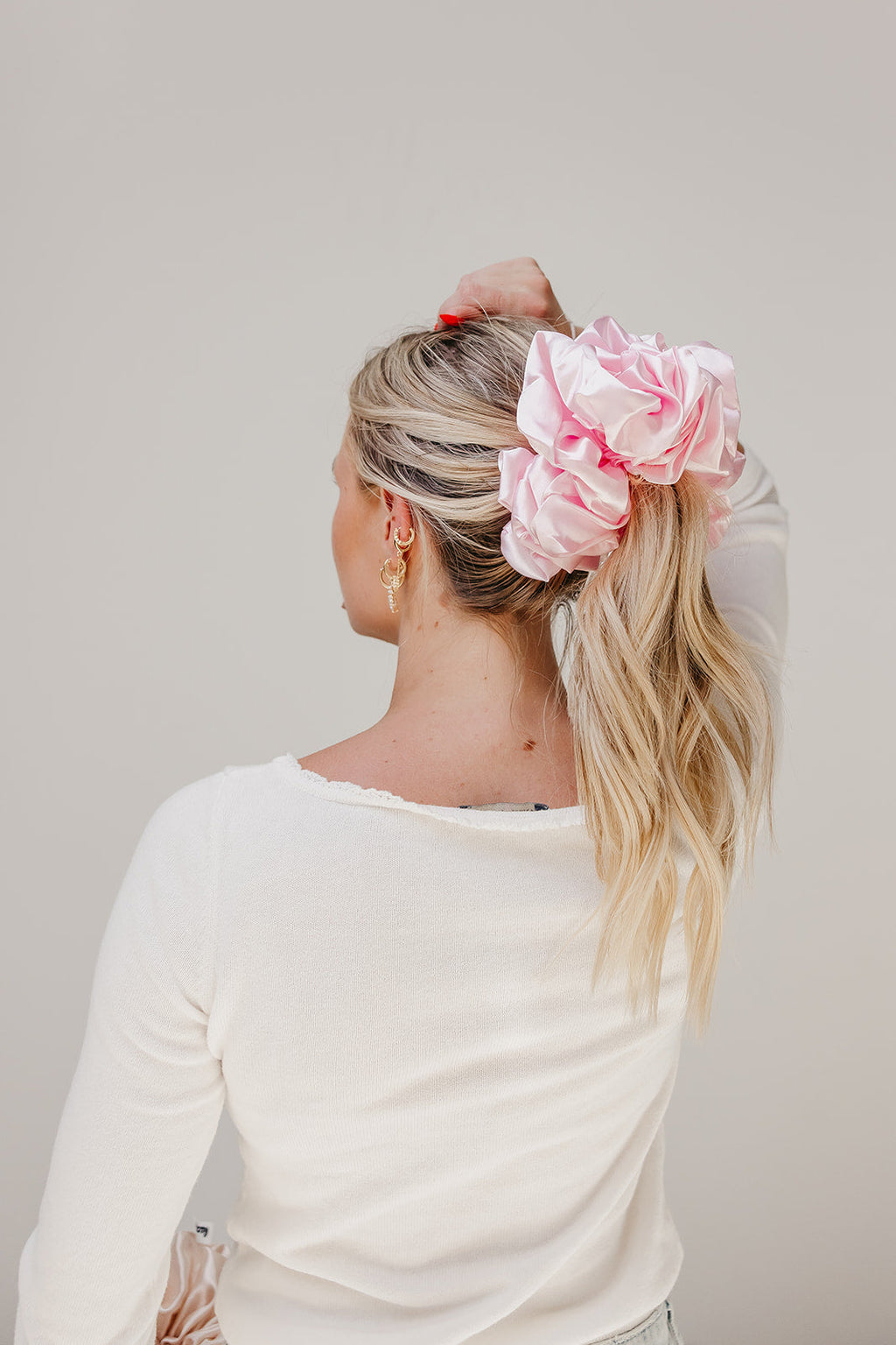 JUMBO SLEEP SILK/SATIN SCRUNCHIES