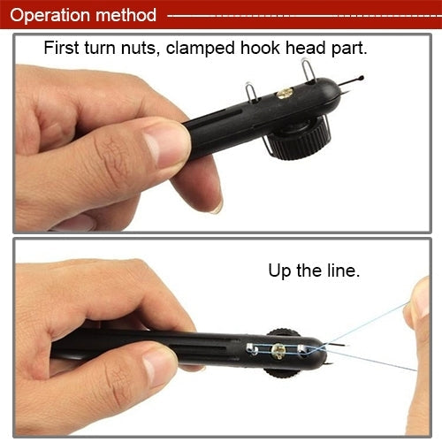 Fishing Line String Knotter Fishing Hook Tie Device Manual Knot Tying Tool