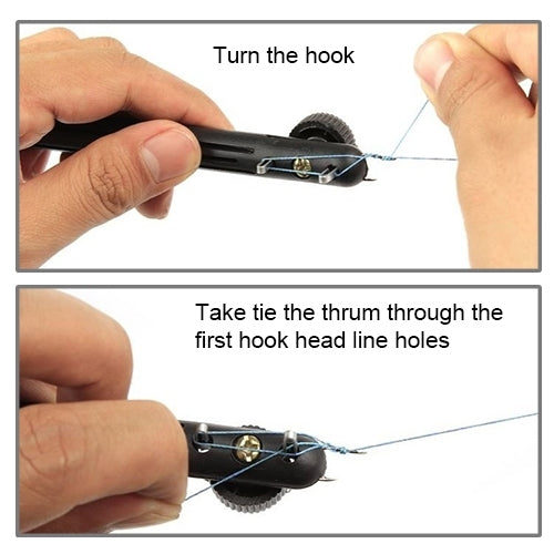 Fishing Line String Knotter Fishing Hook Tie Device Manual Knot Tying Tool