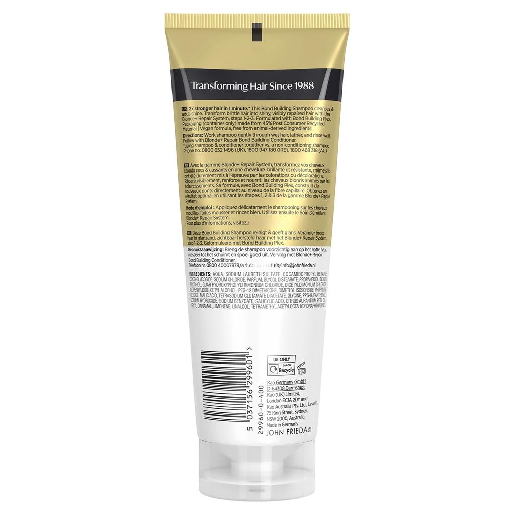 John Frieda Blonde+ Repair Shampoo for Stronger Hair 250ml