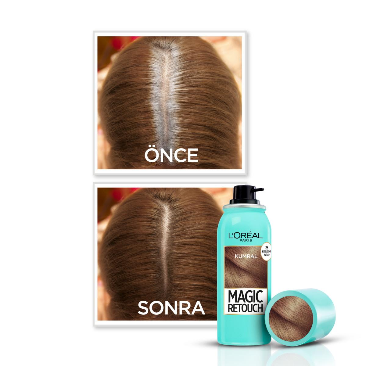 Loreal Paris Hair Touch-up Spray - Instant Gray Root Cover-up for Natural Look