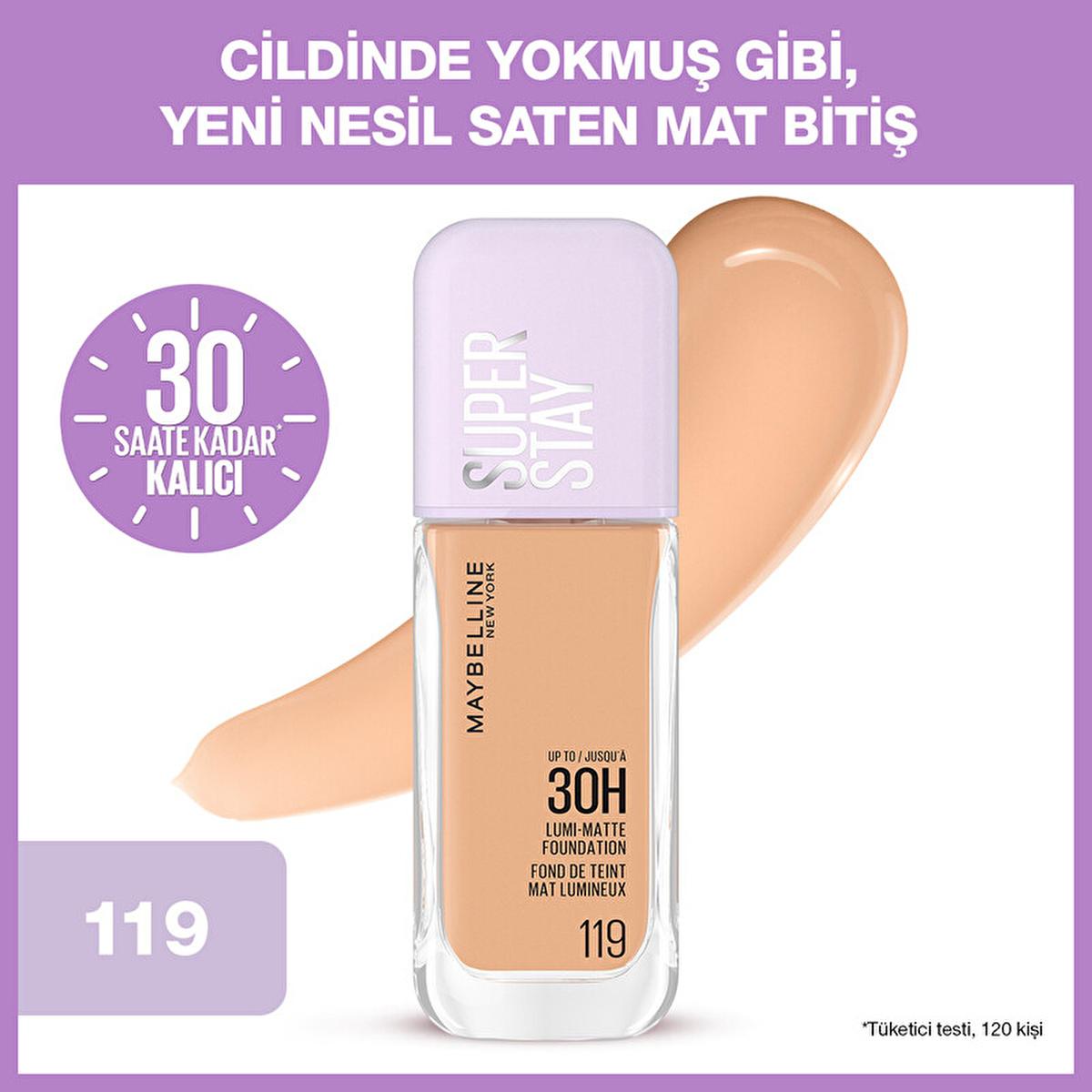 Maybelline New York Super Stay Lumi Matte Foundation - Long-Lasting, Matte Finish, Lightweight Makeup for Various Skin Tones